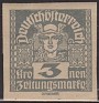 Austria 1920 Mercurio 3 K Gris Scott P47